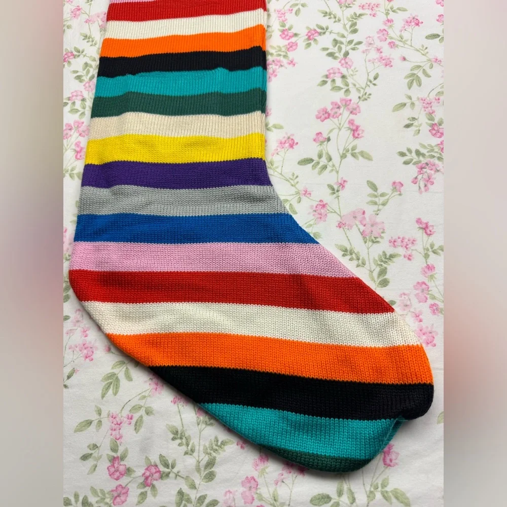 NWT XL LEGO Rainbow‎ Striped Christmas Stocking - Picture 4 of 9